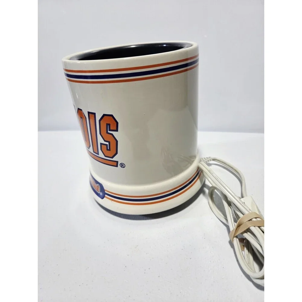 Fighting Illini Jar Candle Warmer Large *WORKS*
